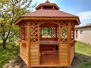 Pavilón, prístrešok  - Altánok 4400 drevo 310 x 350 x 330cm